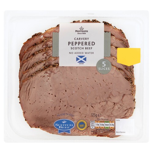 Morrisons Scottish Peppered Beef 125G