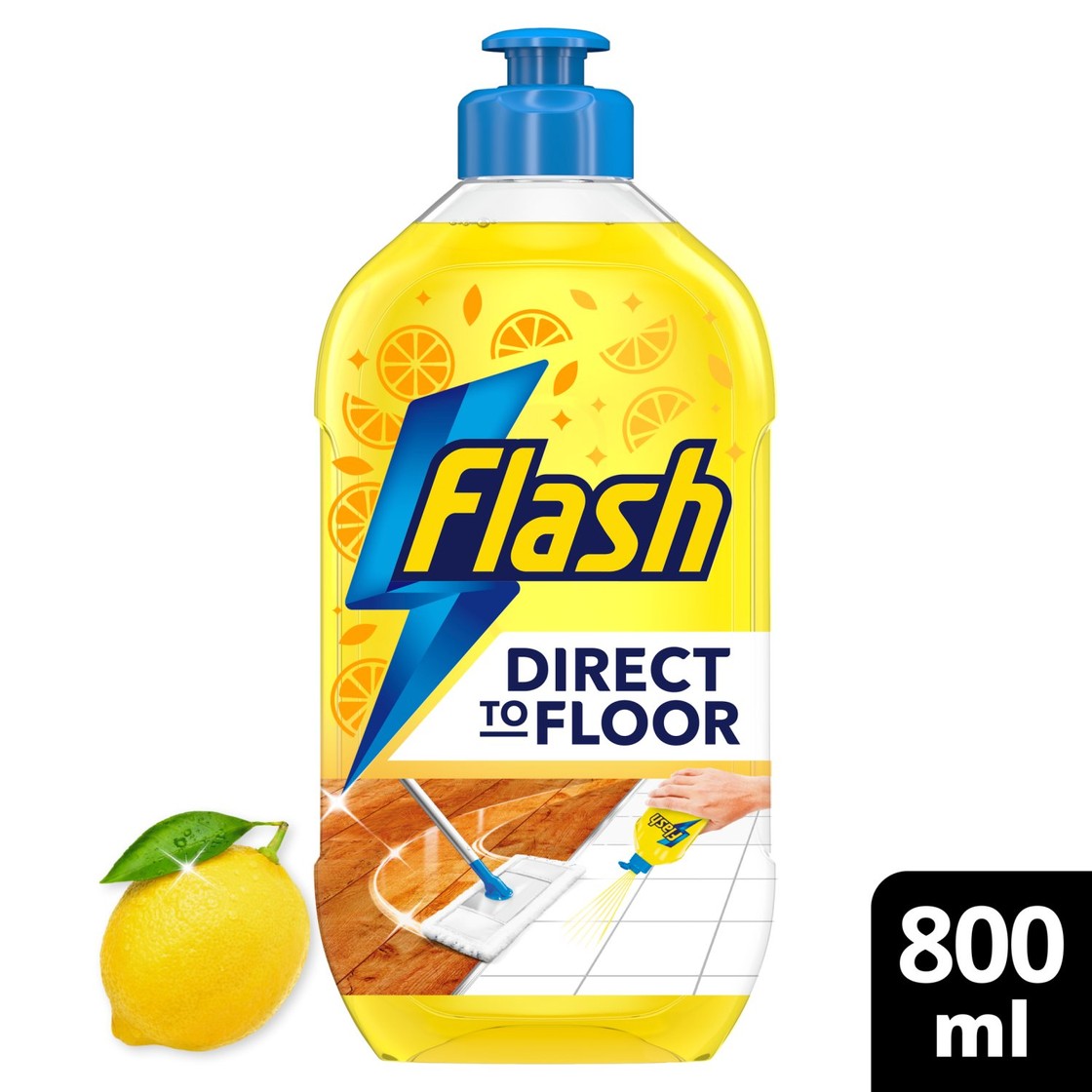 Flash Floor Cleaner Direct To Floor Regular All Purpose Lemon ...