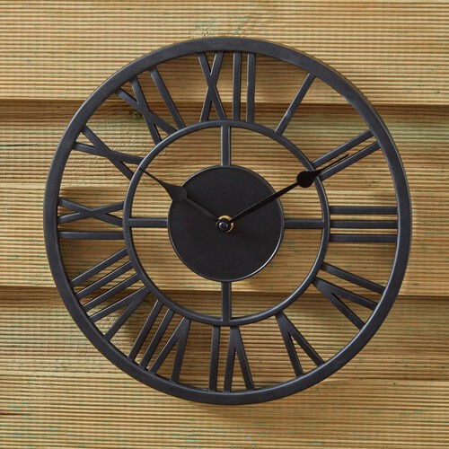 Morrisons 12 Inch Plastic Arundel Clock