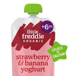 Little Freddie Organic Blueberry & Banana Yoghurt Baby Food Pouch 6+ Months