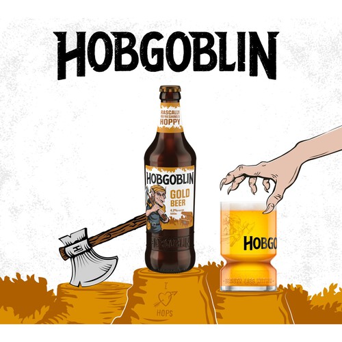 Hobgoblin Gold Ale Beer Bottle