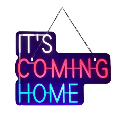 Brooklyn Neon Light It's Coming Home