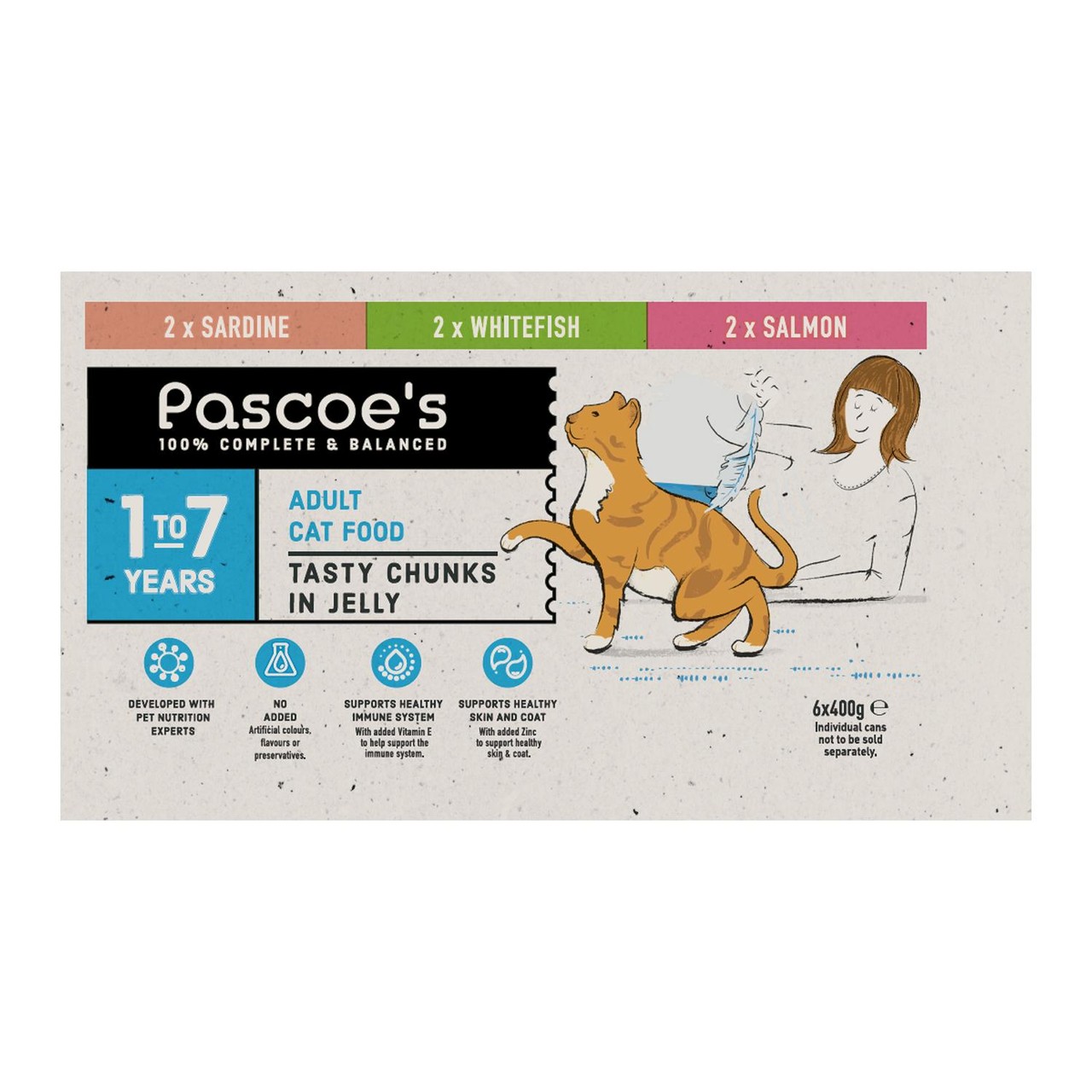 Pascoe's Adult Cat Food Fish In Jelly