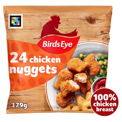Birds Eye 24 Wholegrain Breaded Chicken Nuggets 379g