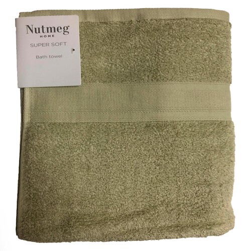 Nutmeg Home Supersoft Cotton Bath Towel Sage