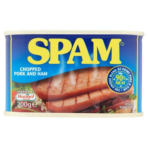 Spam chopped pork ham