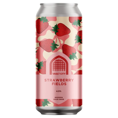 Vault City Strawberry Fields Sour Beer 440ml