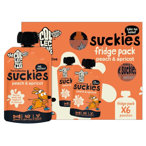The Collective Great Dairy Peach Apricot Suckies Yogurt Pouches