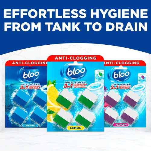 Bloo Toilet Block Lemon 4 x 50g