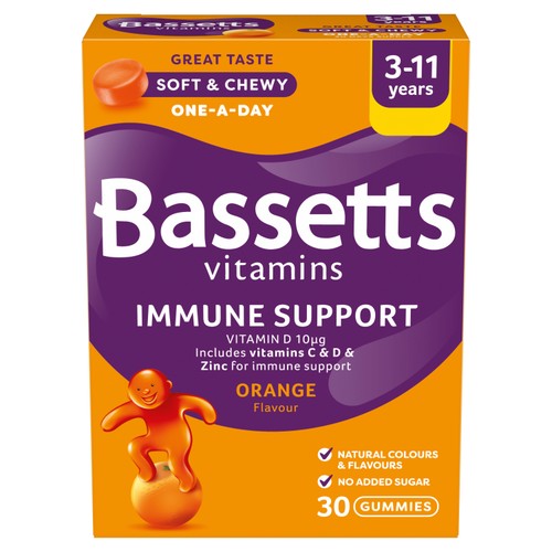 Bassetts Vitamins Immune Support 3-11 Years Orange 30s