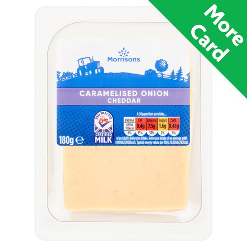 Morrisons Cheddar With Caramelised Onion