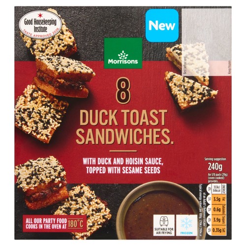 Morrisons 8 Duck Toast Sandwiches with Hoisin Sauce 240g