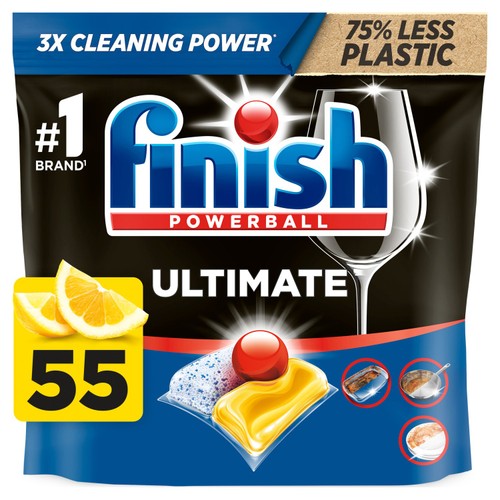 Finish Ultimate All In One Lemon Dishwasher Tablets 