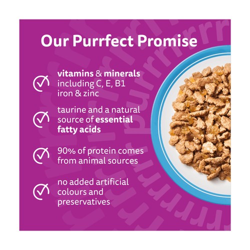 Whiskas Senior 7+ Fish Favourites Wet Cat Food Pouches in Jelly 12 x 85g