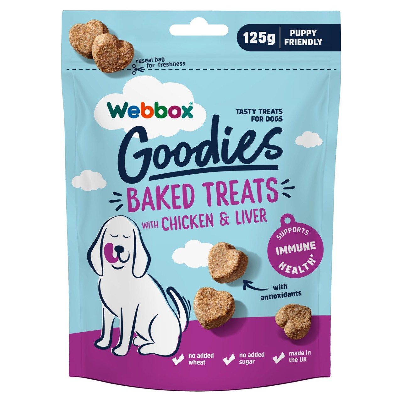 Webbox Goodies Baked Treats with Chicken & Liver 125g
