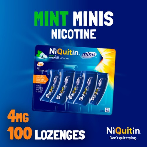 NiQuitin Minis Mint 4mg 100 Lozenges
