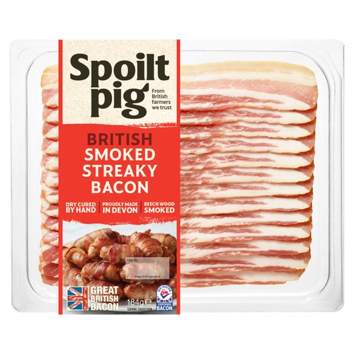 Spoilt Pig Dry Cured Smoked Streaky Bacon