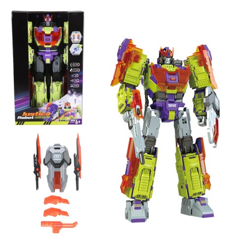 Justice Robot Deformation Mirror Warrior
