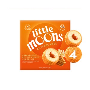 Little Moons Cheesecakes - Caramelised Biscuit & White Chocolate 4x30g