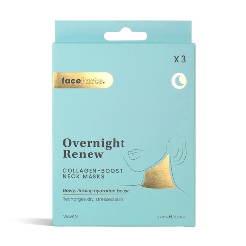 Face Facts Overnight Renew Collagen-Boost Neck Masks