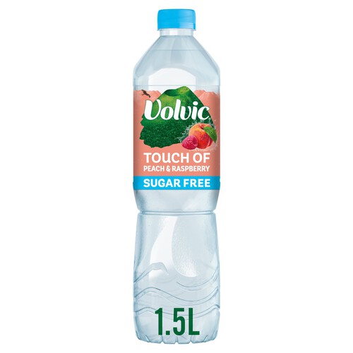 Volvic Touch Of Fruit Sugar Free Peach & Raspberry Vitality Flavoured Water