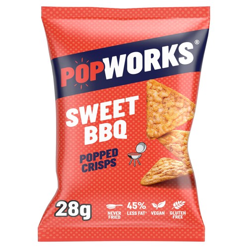 Popworks Sweet BBQ Popped Crisps