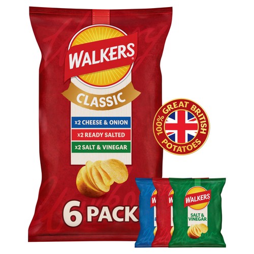 Walkers Classic Variety Multipack Crisps 