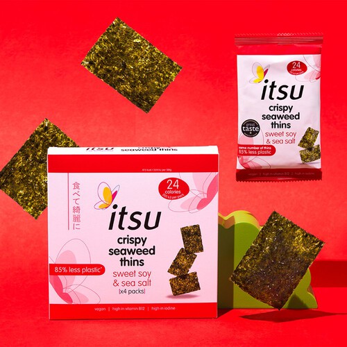 Itsu Sweet Soy & Sea Salt Crispy Seaweed Thins Multipack