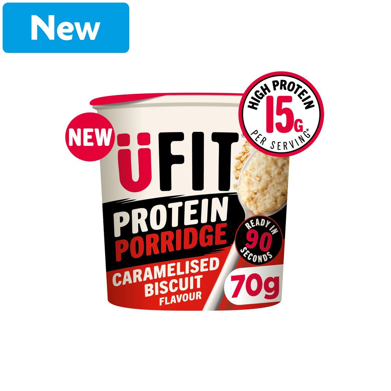 UFIT Protein Caramelised Biscuit Porridge Pot 70g
