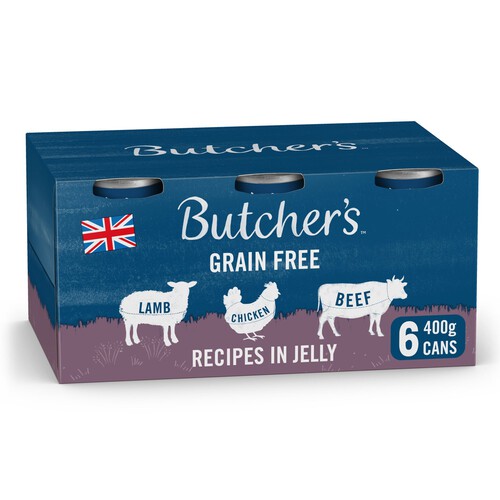 Butcher's Recipes in Jelly Dog Food Tins