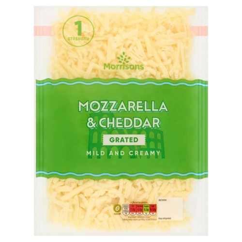 Morrisons Grated Mozzarella & Cheddar Mix 250g