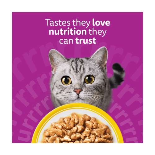 Whiskas 1+ Poultry Feasts Adult Wet Cat Food Pouches in Gravy