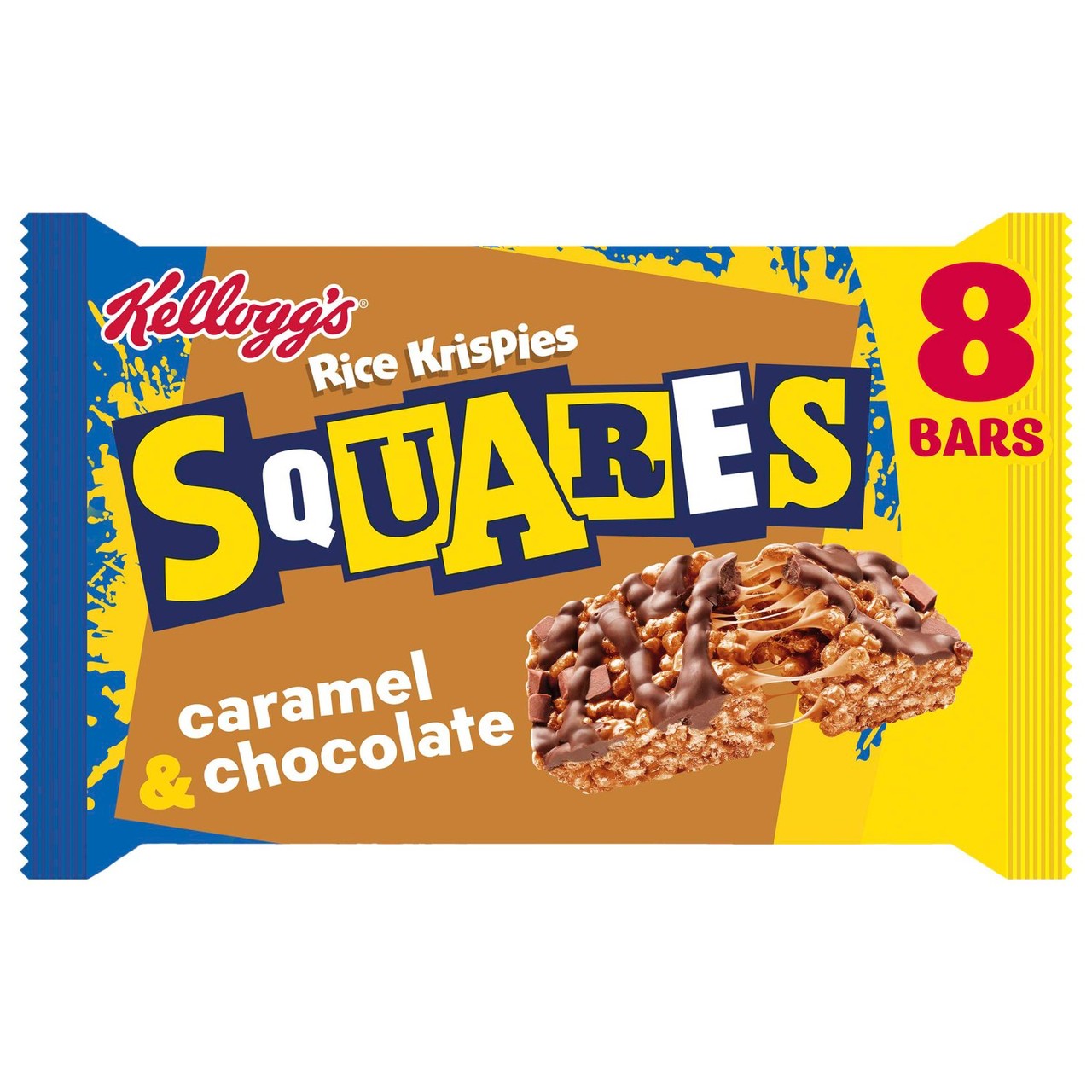 Kellogg's Rice Krispies Squares Caramel & Chocolate 8 x 36g