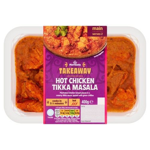 Morrisons Takeaway Hot Chicken Tikka Masala   400g