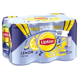 Lipton Lemon Iced Tea Cans   6 x 330ml