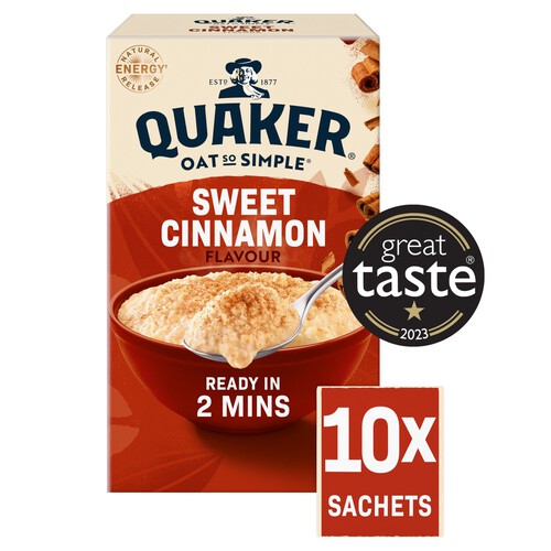 Quaker Oat So Simple Sweet Cinnamon Porridge Sachets