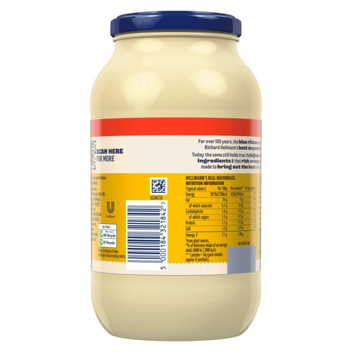 Hellmann'S Real Mayonnaise 800g