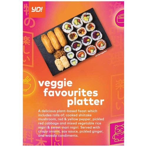 Yo! Sushi Veggie Favourites Platter 530g