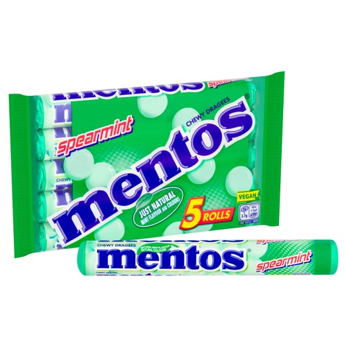 Mentos Chewy Dragees Spearmint Rolls