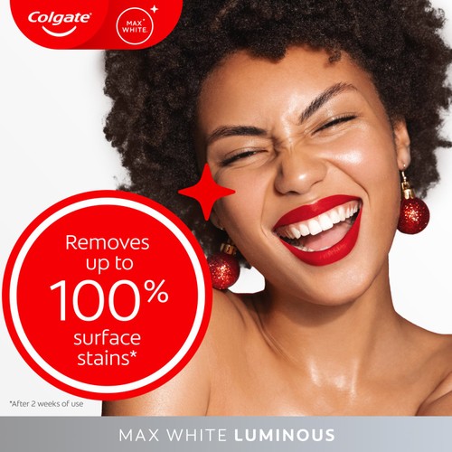 Colgate Max White Luminous Sparkling Mint Whitening Toothpaste