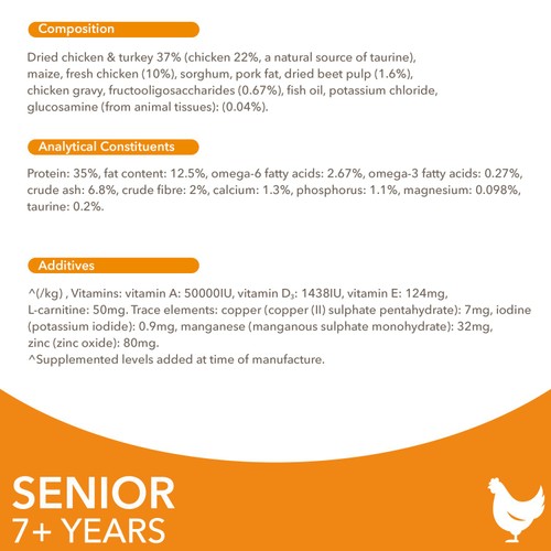Iams For Vitality Senior 7+ Years With Fresh Chicken