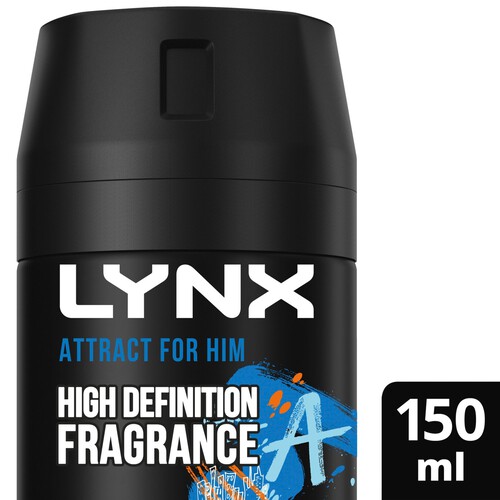 Lynx Attract For Him Body Spray Deodorant Aerosol