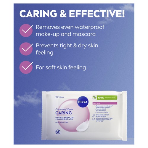 NIVEA Cleansing Face Wipes Dry & Sensitive Skin