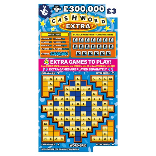 Cashword Extra Scratch Card