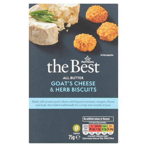 Morrisons The Best Goats Cheese & Herb Biscuits