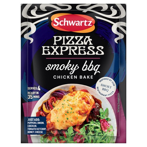 Schwartz Pizza Express BBQ Chicken Bake Recipe Mix 35g