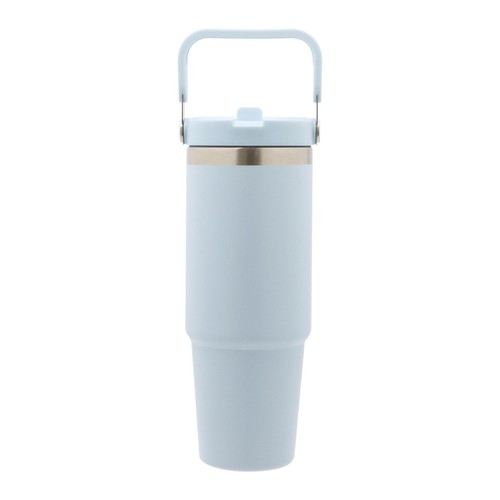 Nutmeg Home Stainless Steel Tumbler with Top Handle Blue