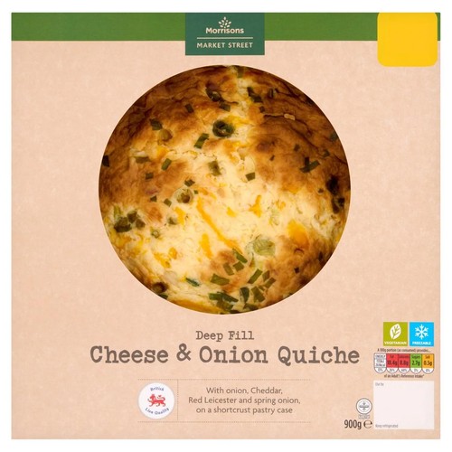 Morrisons deli cheese onion quiche