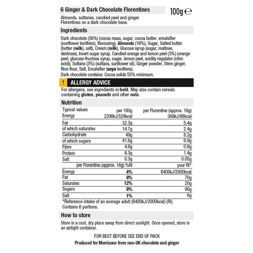 Morrisons The Best Florentines Selection 200g