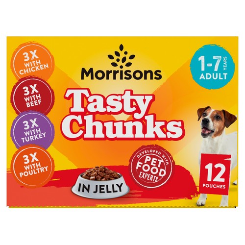 Morrisons dog food in jelly